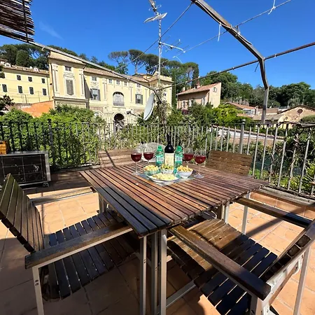 Nuovo Loft A Trastevere Con Super Terrazza