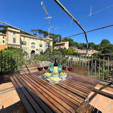 Daire Nuovo Loft A Trastevere Con Super Terrazza